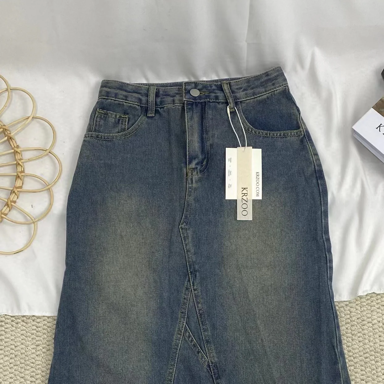 Lrregular Hem Midi Skirt - Image 3