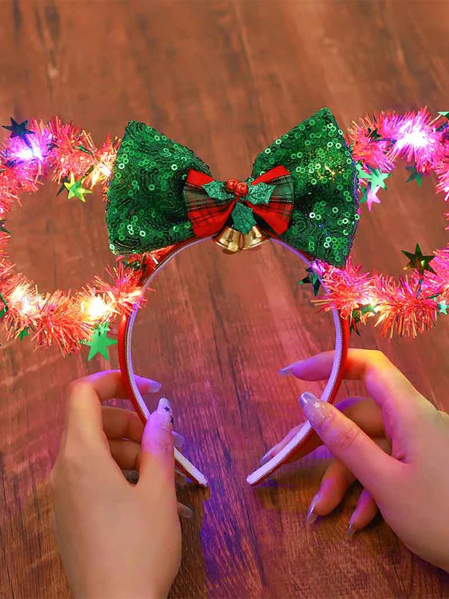 Luminous Mouse Ear Bow Headband - Image 5