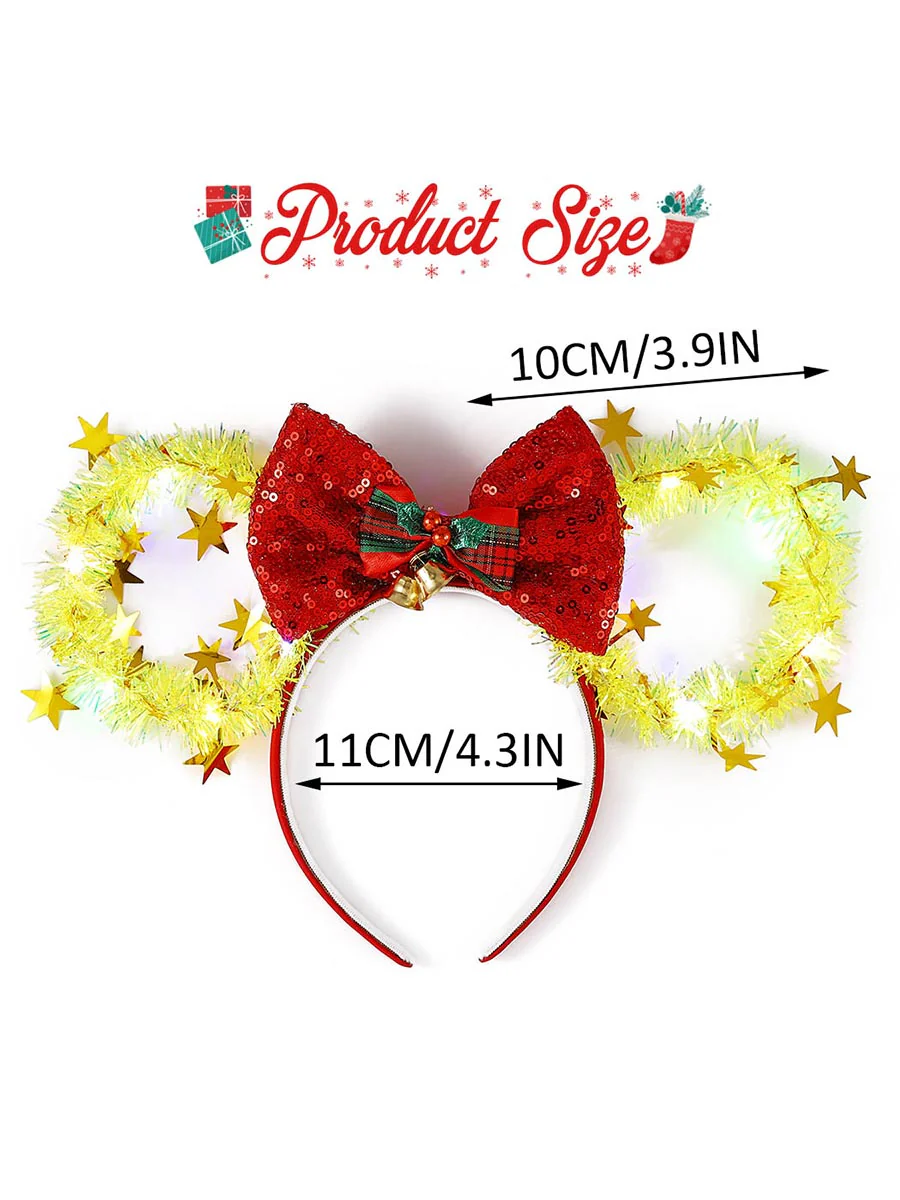 Luminous Mouse Ear Bow Headband - Image 7