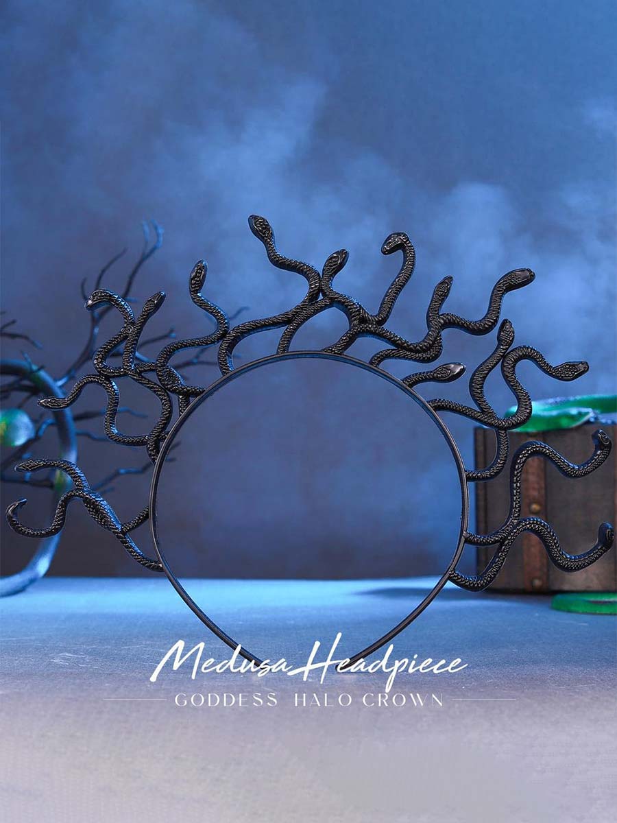 Medusa Snake Headband for Masquerade - Image 2