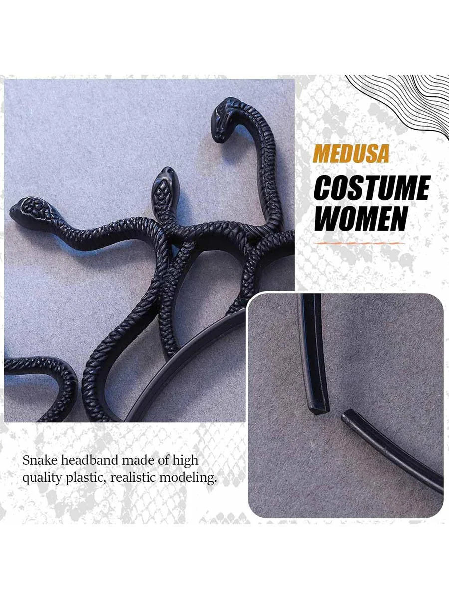 Medusa Snake Headband for Masquerade - Image 4