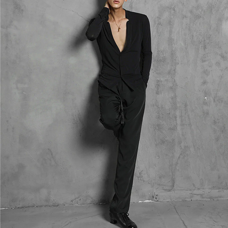Men's Polyester Latin Pants Dance Wear - Image 7
