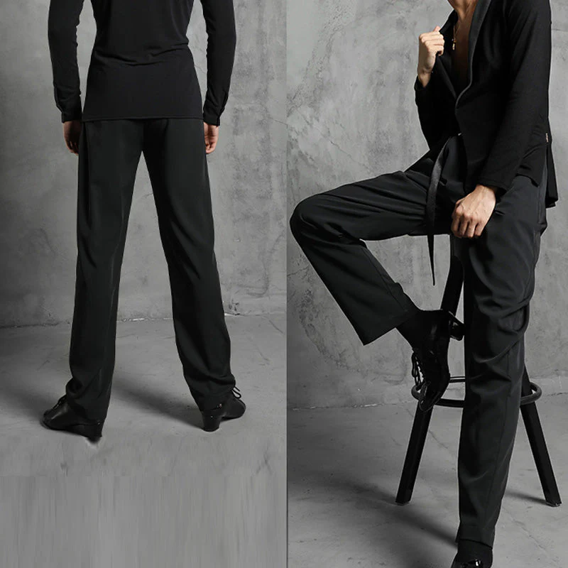Men's Polyester Latin Pants Dance Wear - Image 9