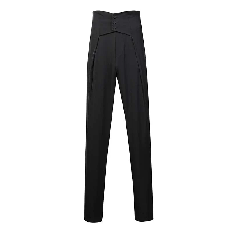 Men's Retro High-Waisted Dance Pants Latin Dance Practice Clothes - Image 5