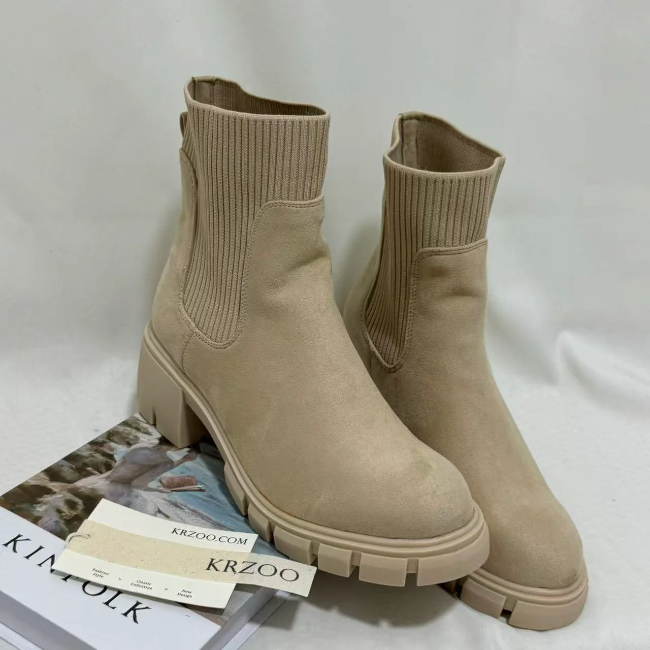 Mid-Calf Platform Combat Boots - Image 2