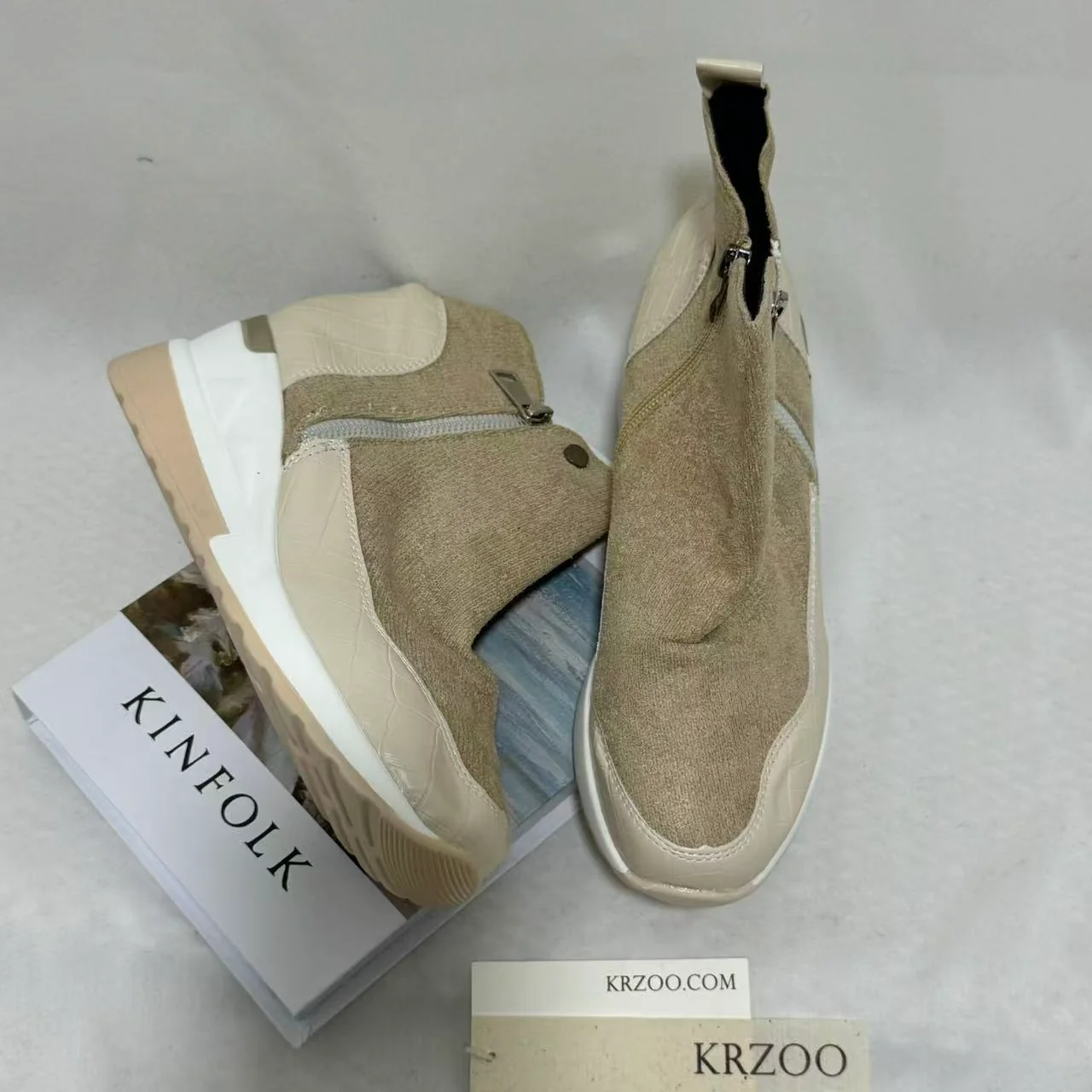 Mid-Heel Side-Zip Boots - Image 2