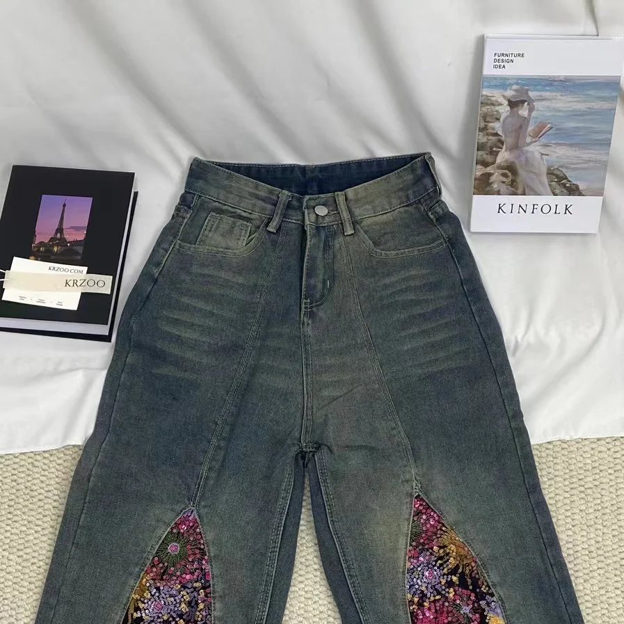 Old Washed Denim Jeans - Image 3