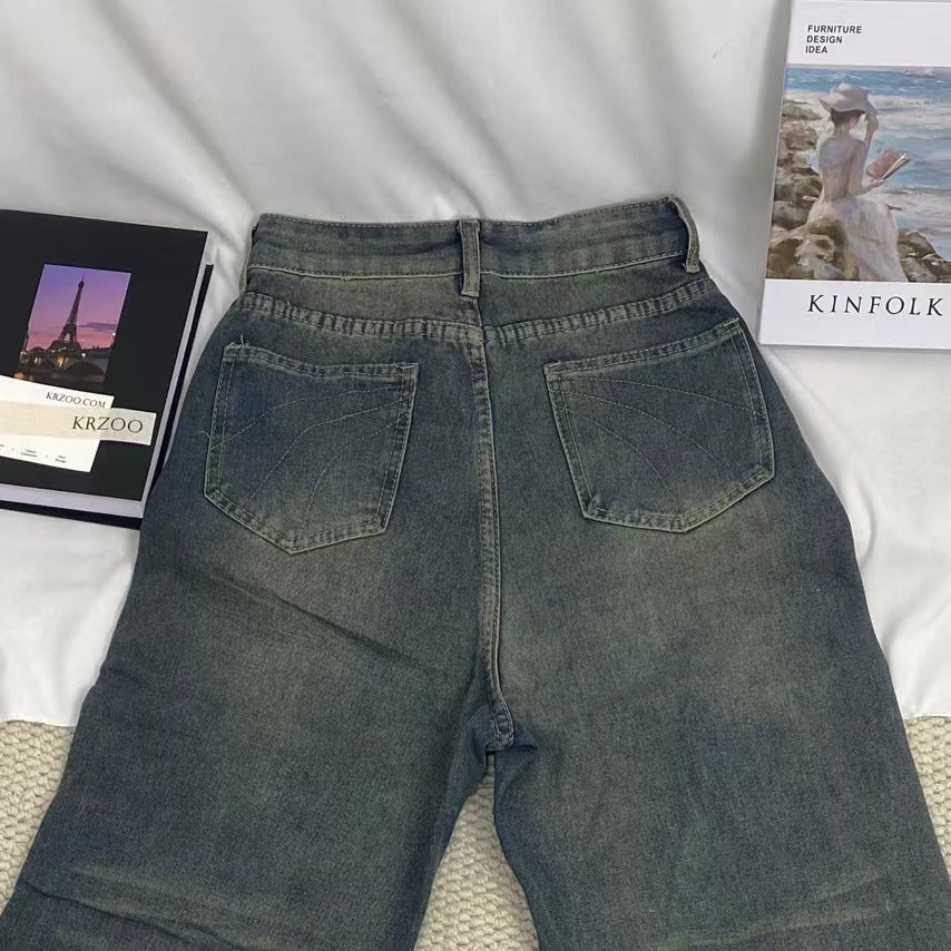Old Washed Denim Jeans - Image 4