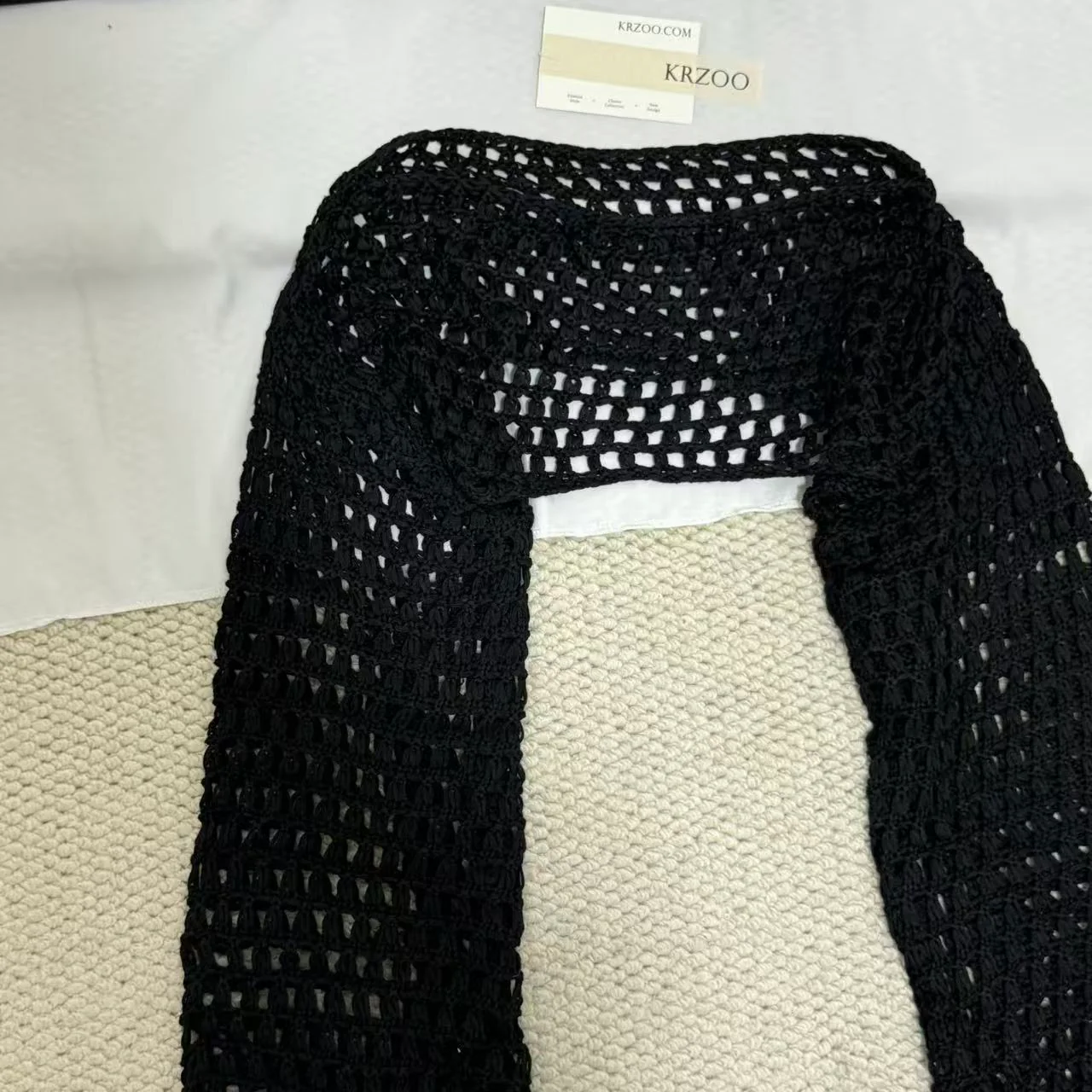Open-Knit Sun Protection Cardigan - Image 3