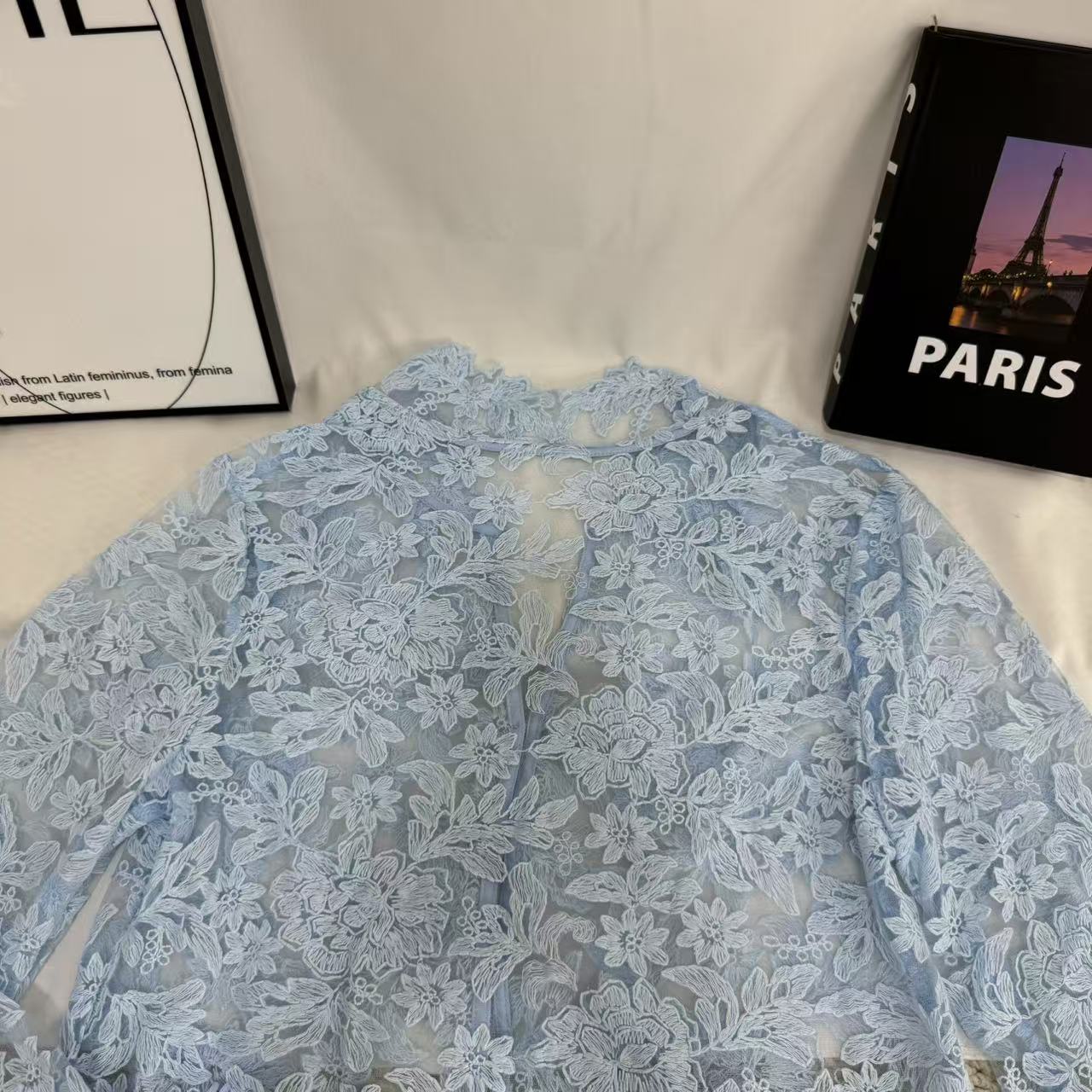 Openwork Casual Lace Shirt - Image 6