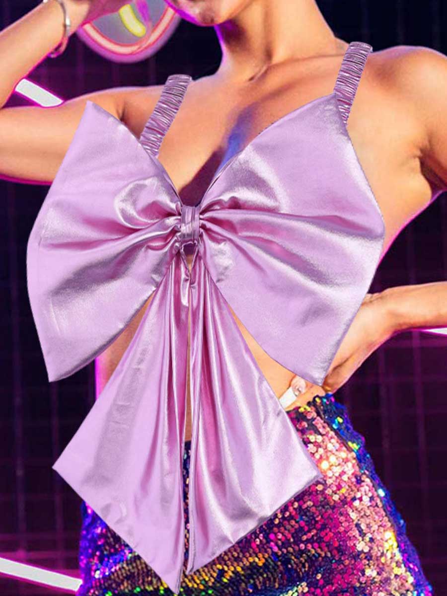 Pink Bow Reflective Camisole Vest - Image 5