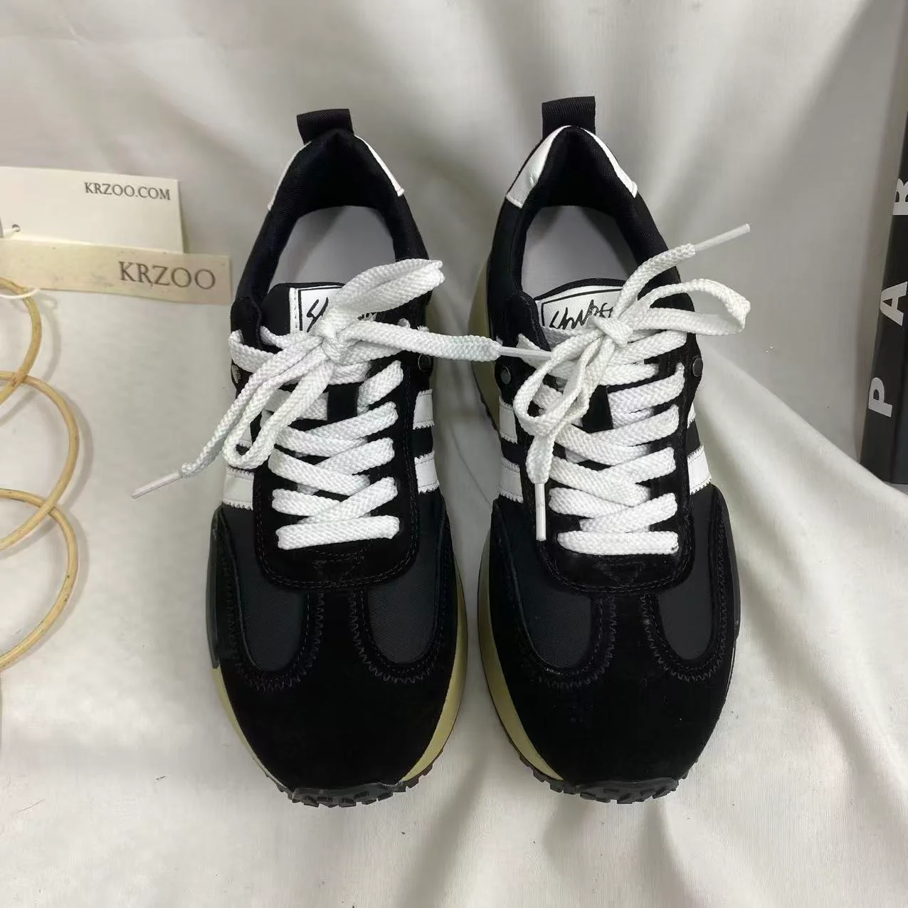 Platform Genuine Leather Sneakers - Image 4