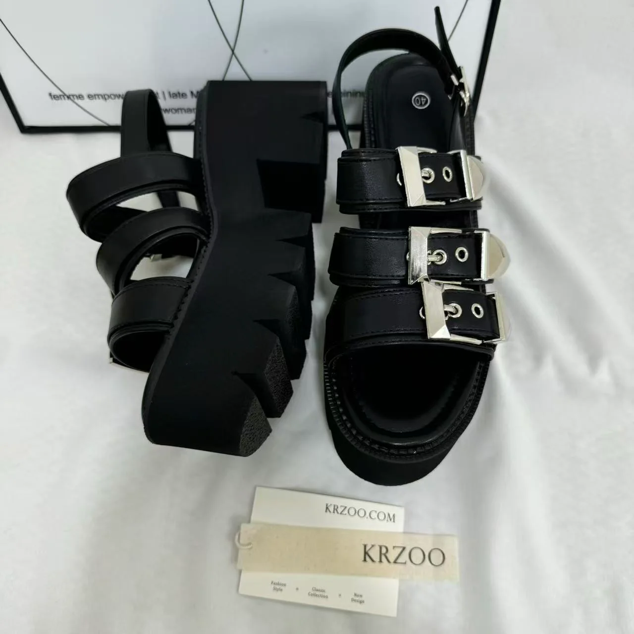 Platform Peep-Toe High-Heel Sandals - Image 2