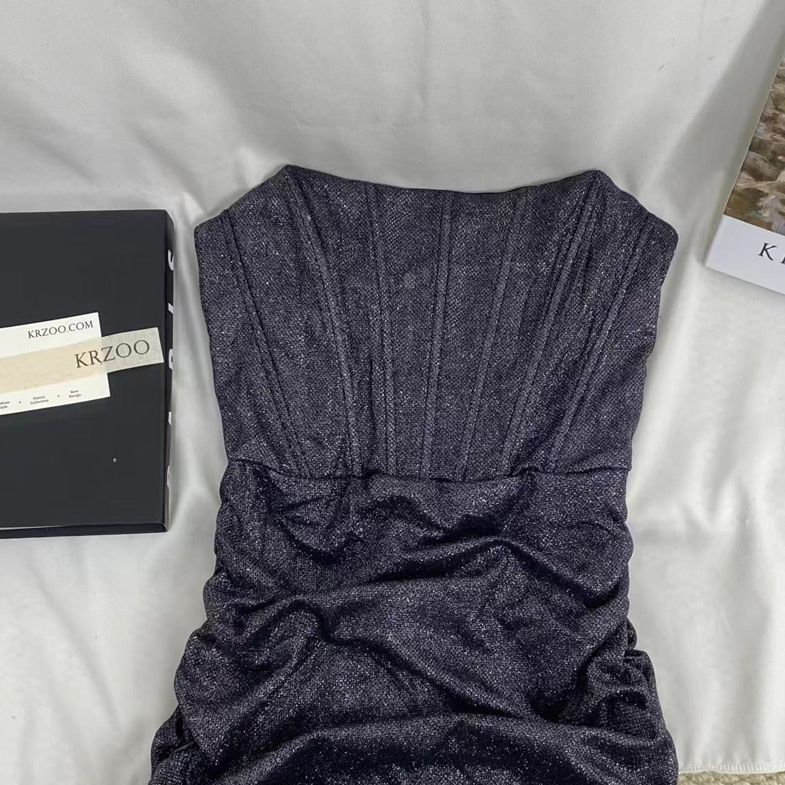 Pleated Shimmering Dress - Image 3