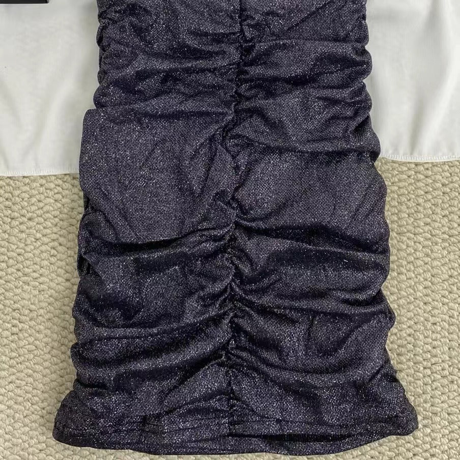 Pleated Shimmering Dress - Image 6