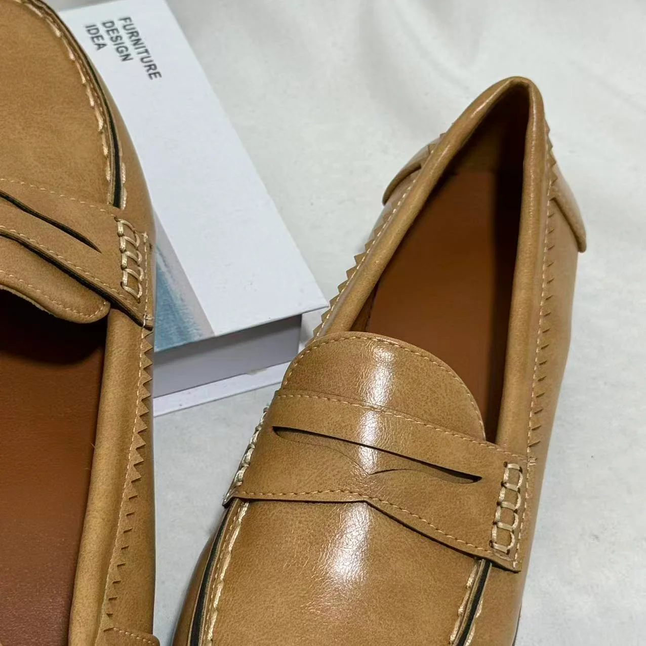 Plus-Size Distressed Driving Shoes - Image 5