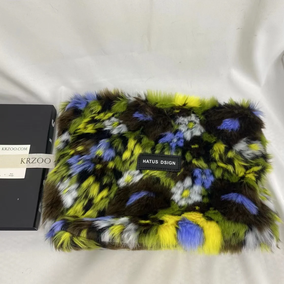 Plush Oil Painting Tote Bag - Image 3