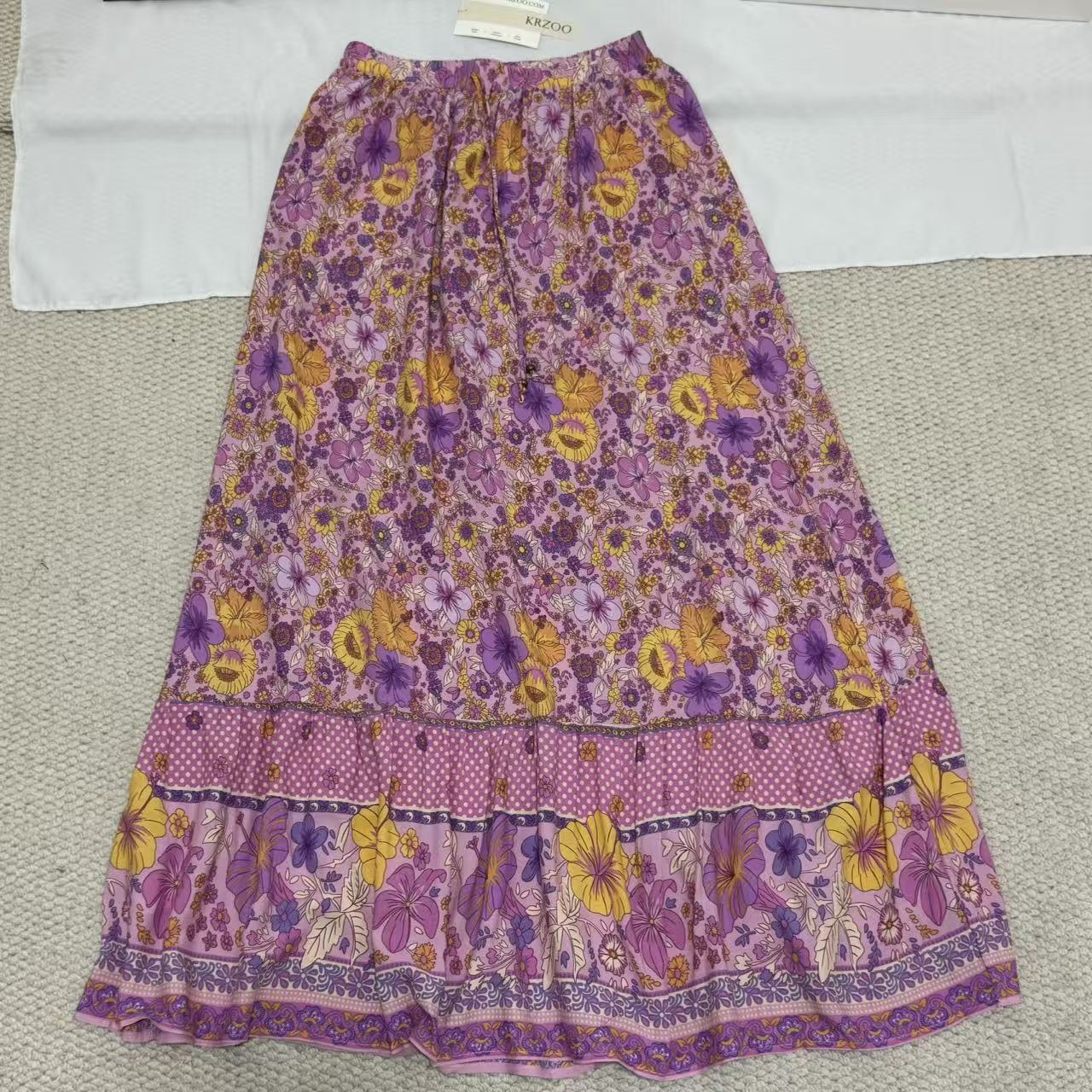 Printed Flared Casual Skirt - Image 2