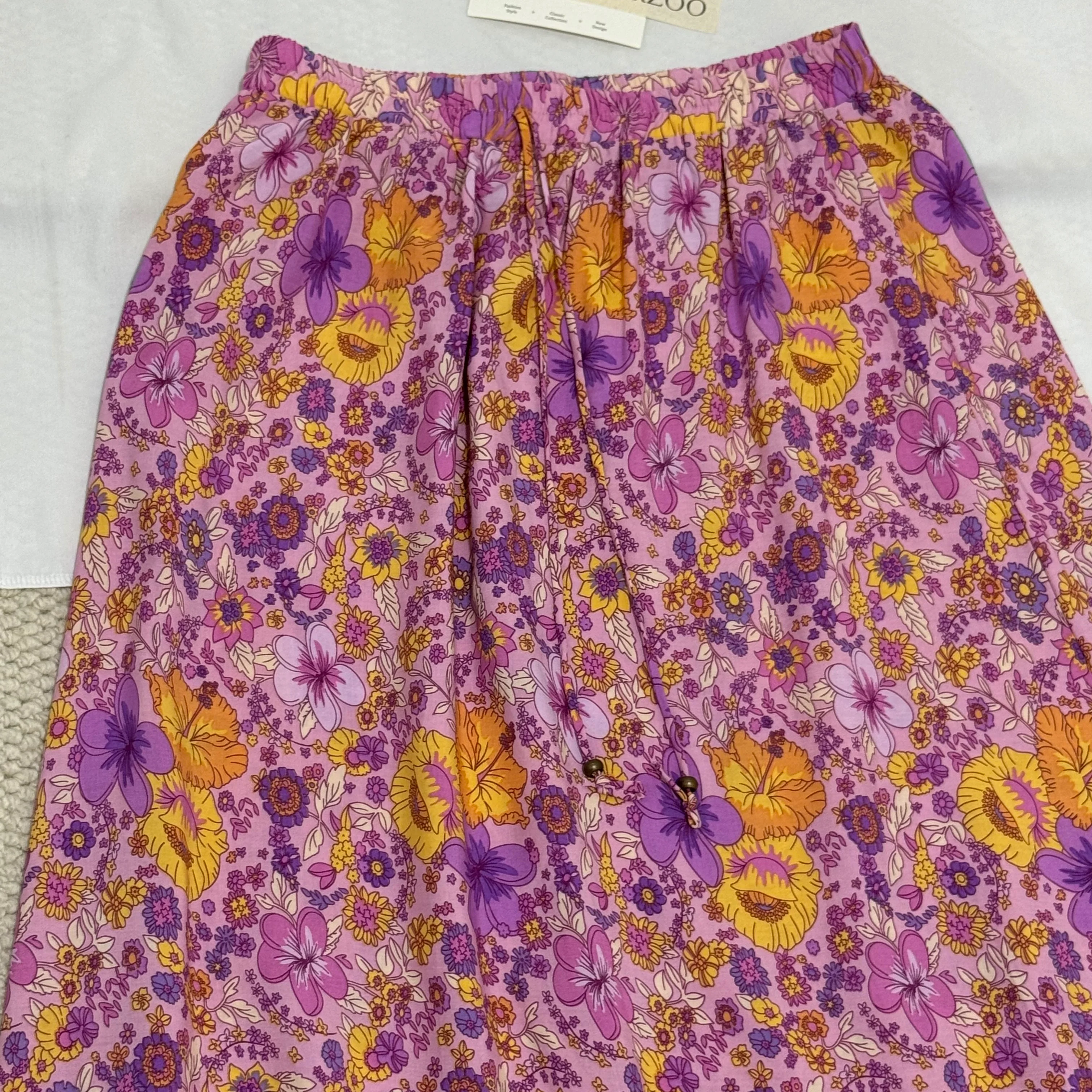 Printed Flared Casual Skirt - Image 3