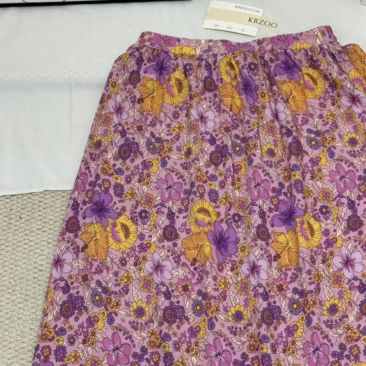 Printed Flared Casual Skirt - Image 5