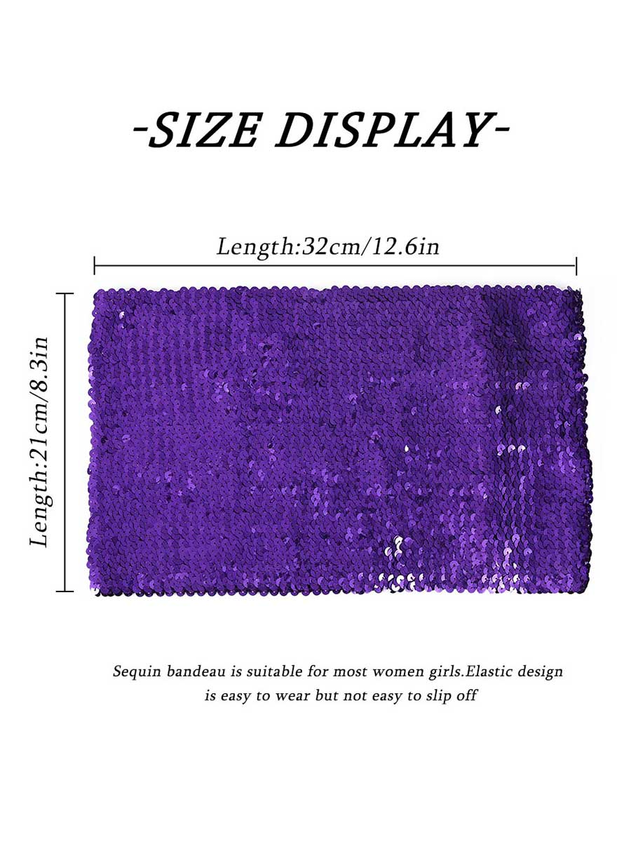 Purple Sequin Tube Top - Image 2