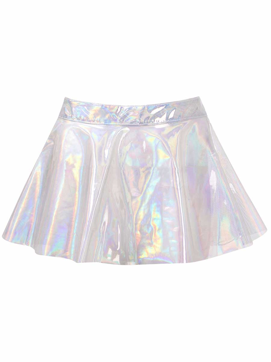 PVC Holographic Reflective Transparent Skirt - Image 5
