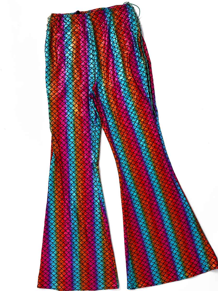 Rainbow Reflective Fish Scale Two-Piece Set - Image 4