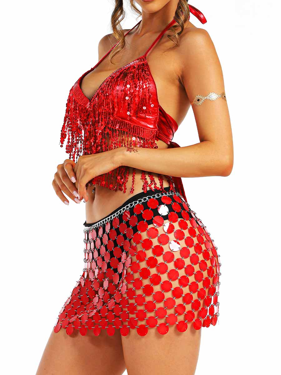 Red Sequin Party Set - Image 2