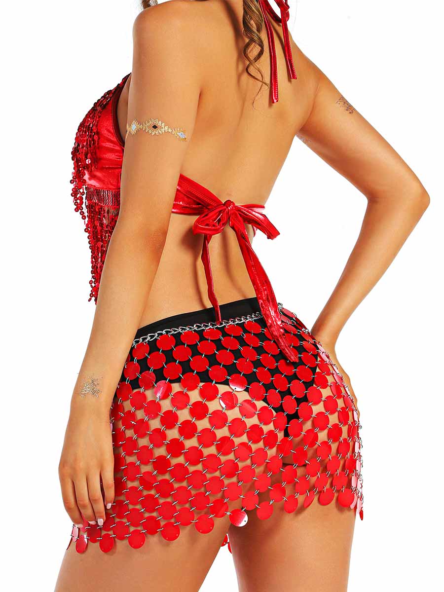 Red Sequin Party Set - Image 3