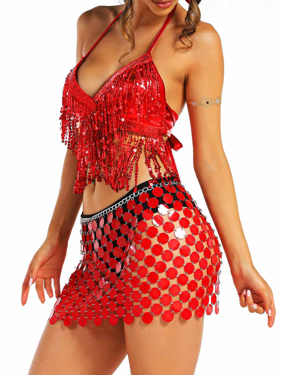 Red Sequin Party Set - Image 5