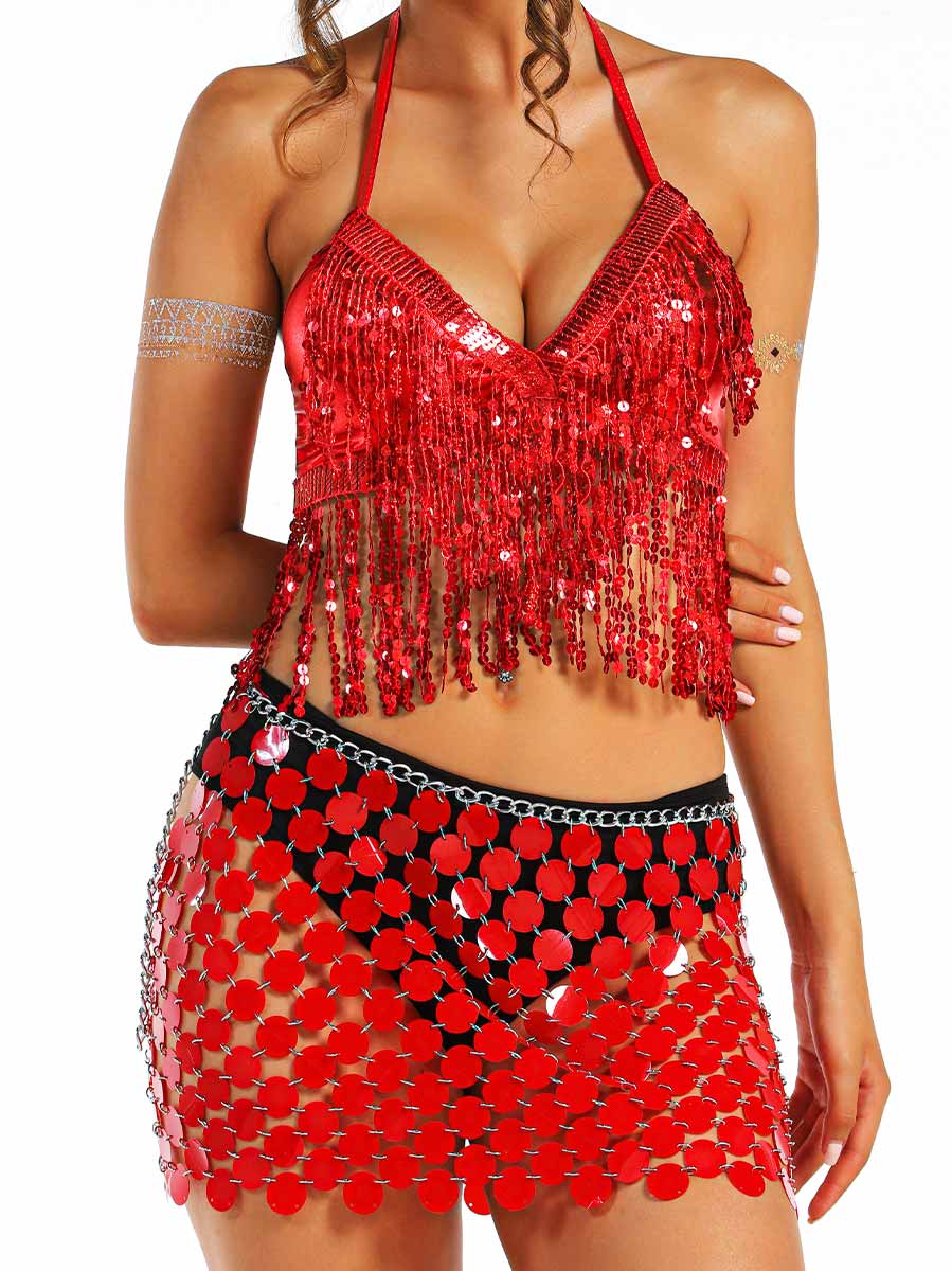 Red Sequin Party Set - Image 6