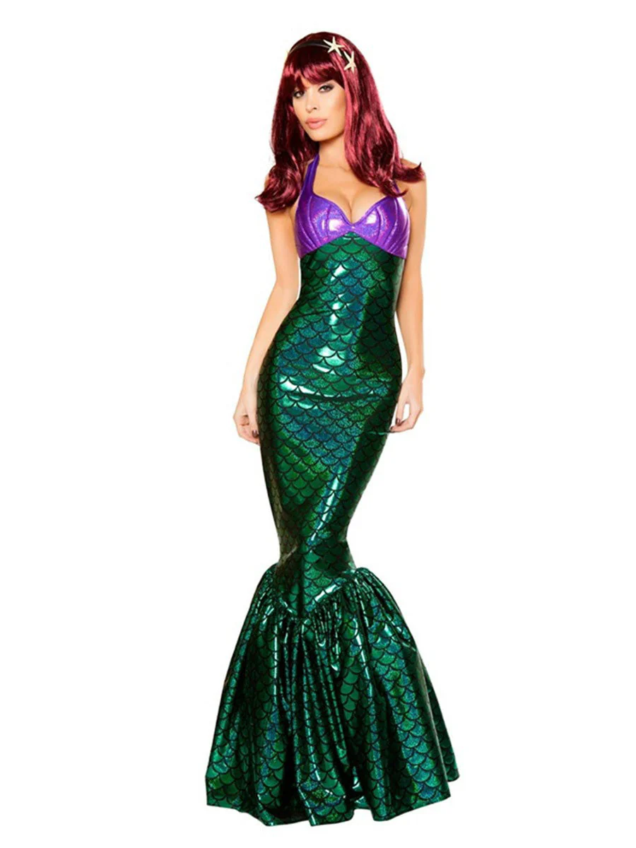 Reflective Mermaid Princess Cosplay Dress