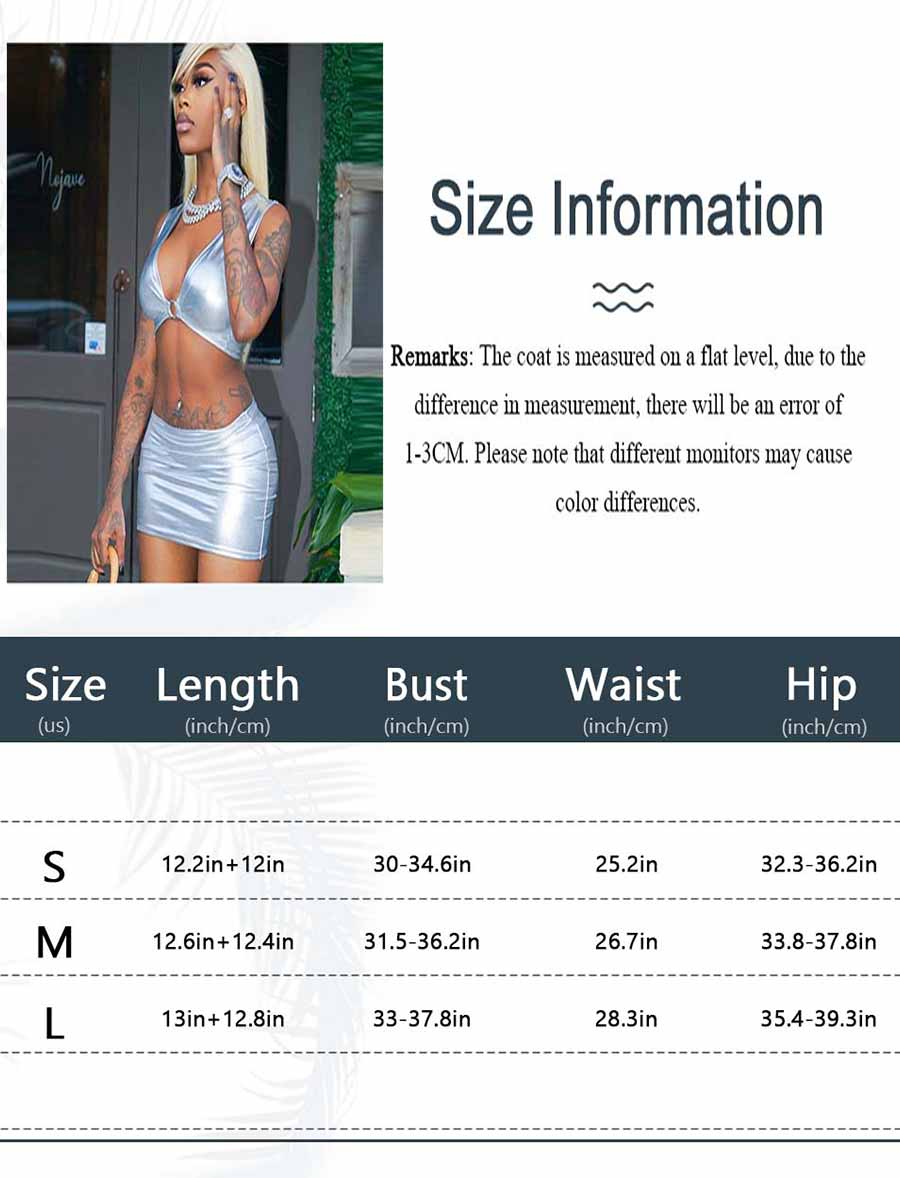 Reflective Silver Two Piece Set - Image 7
