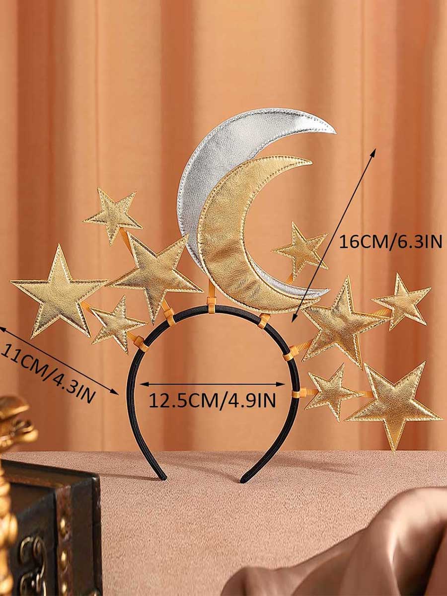 Reflective Star and Moon Halo Crown - Image 6