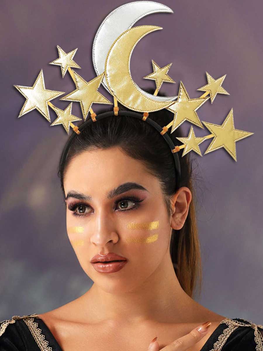 Reflective Star and Moon Halo Crown - Image 7