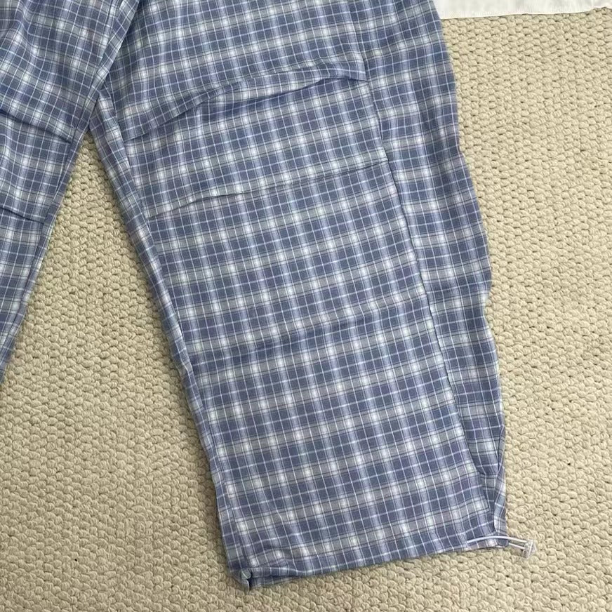 Retro Blue Checkered Pants - Image 5