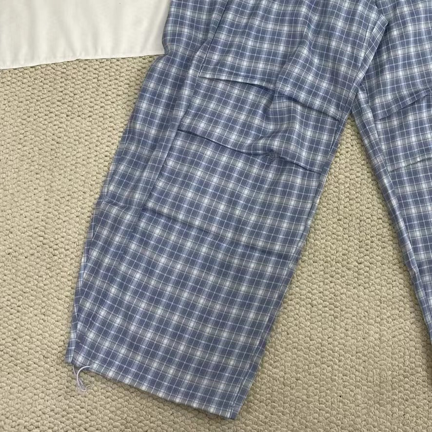 Retro Blue Checkered Pants - Image 6