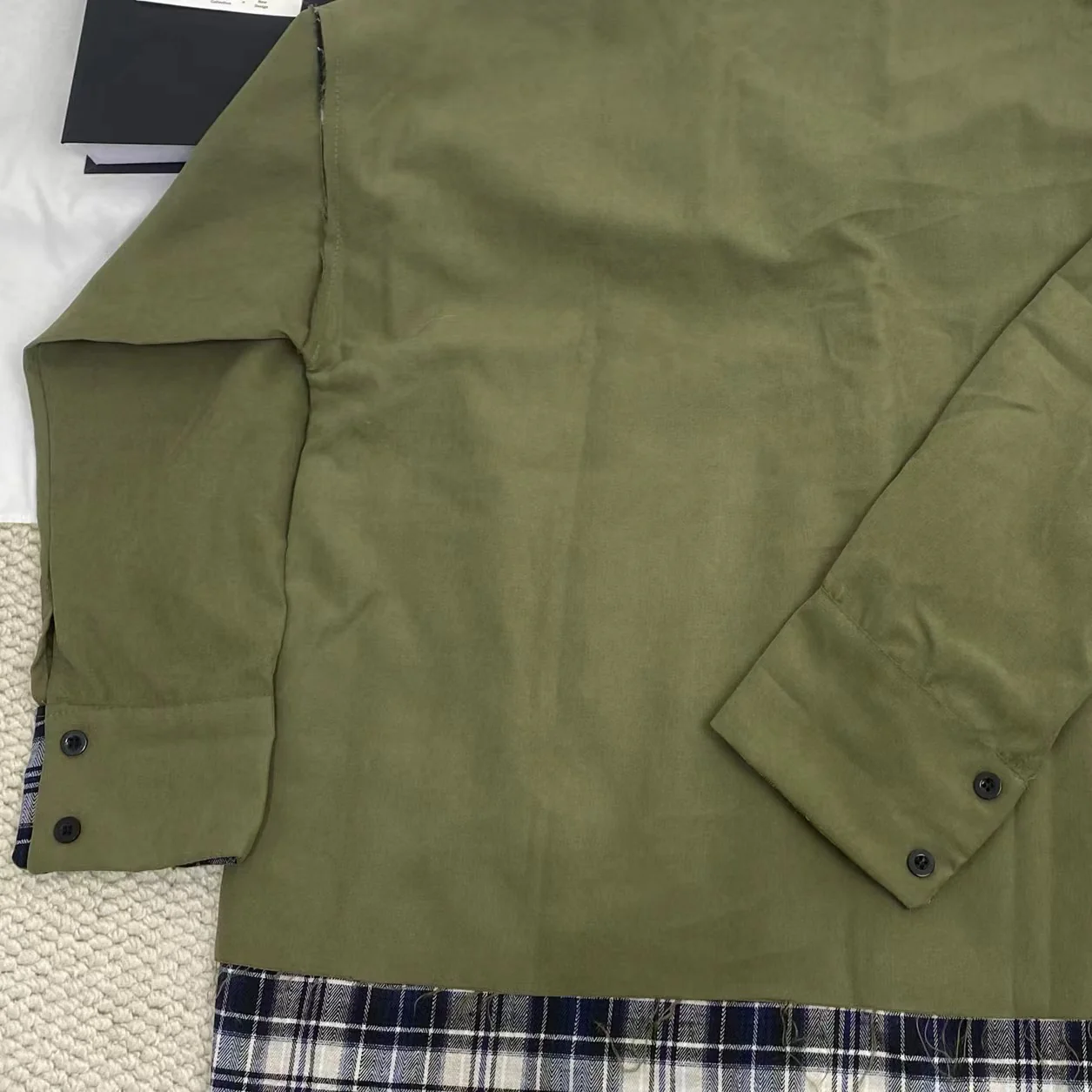 Retro Checkered Work Jacket - Image 5