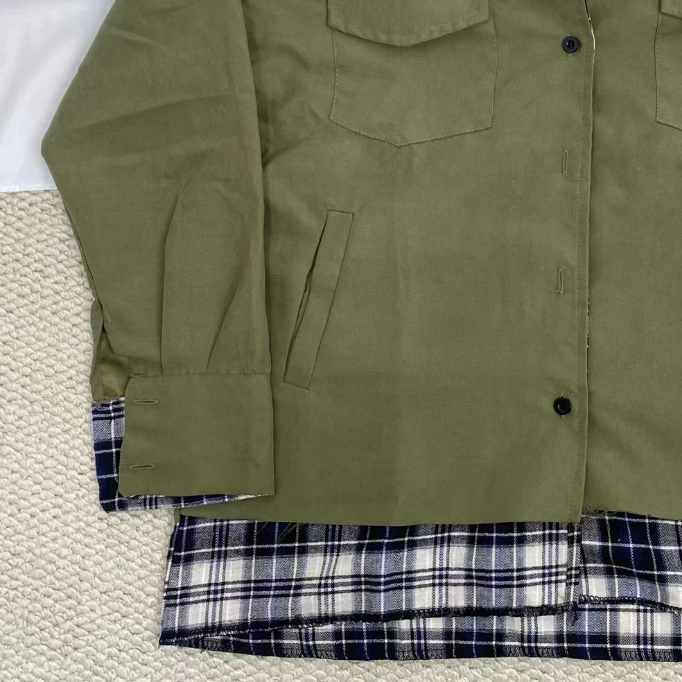 Retro Checkered Work Jacket - Image 6