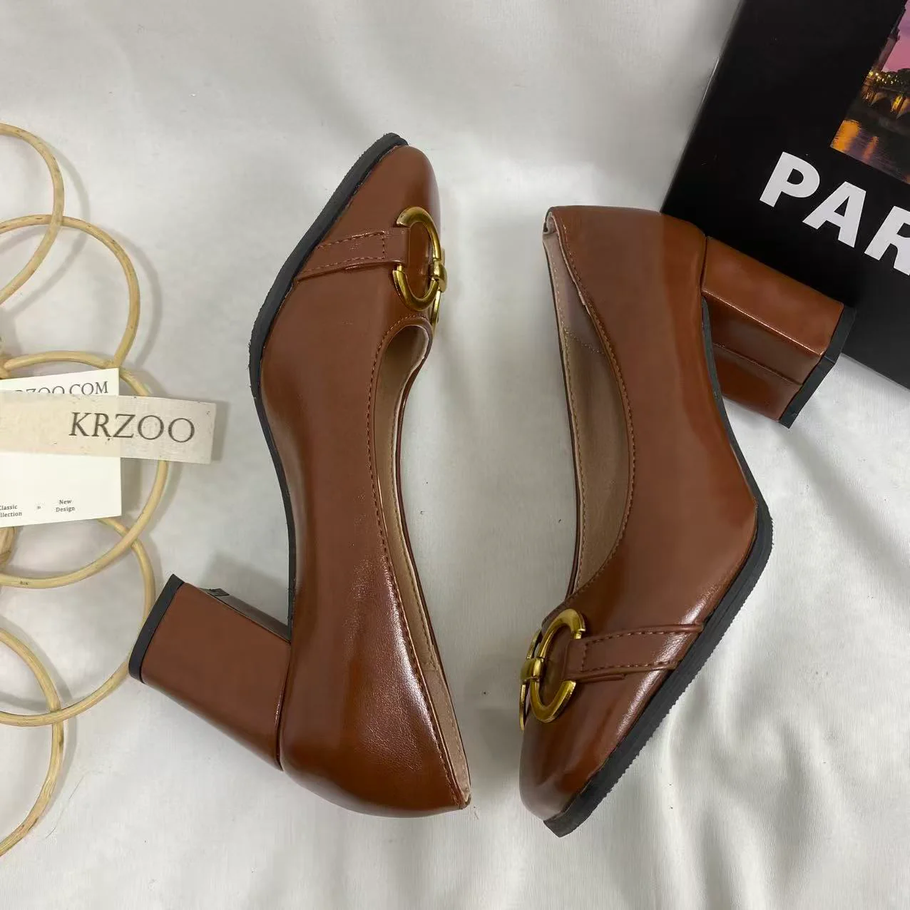 Retro Flats With Metal Buckles - Image 5