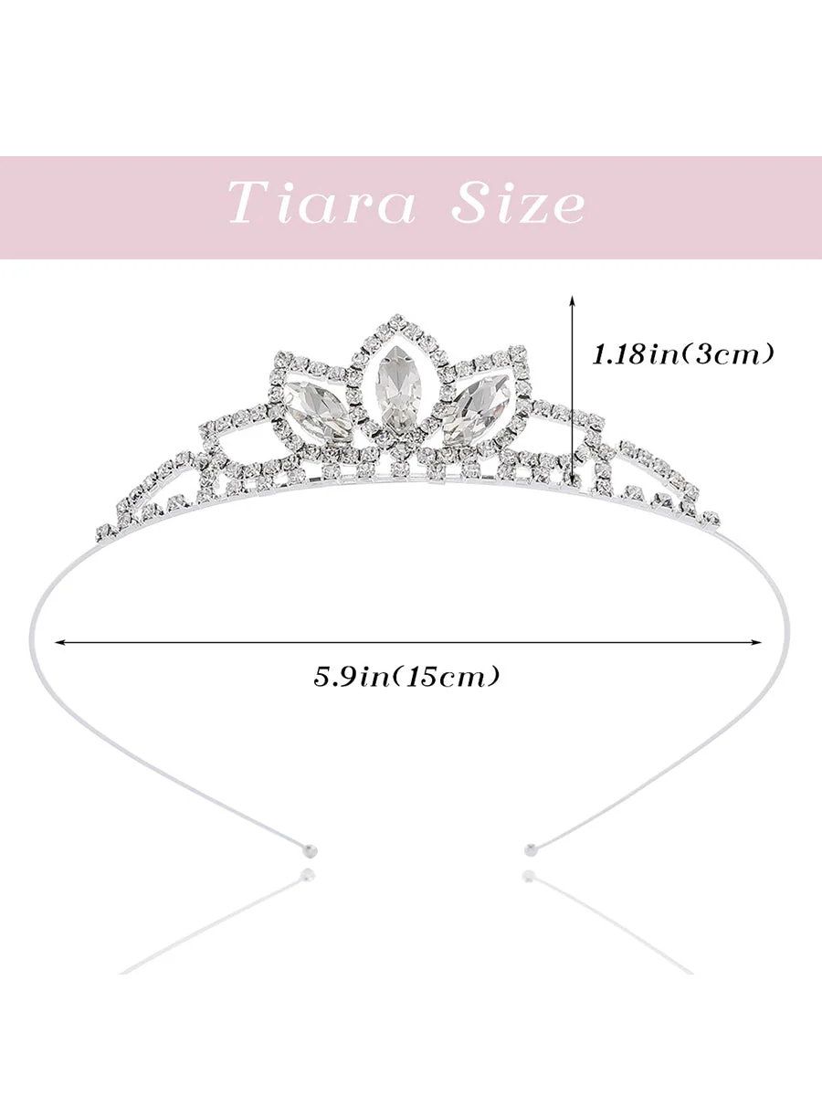 Rhinestone Crown Birthday Tiara - Image 4