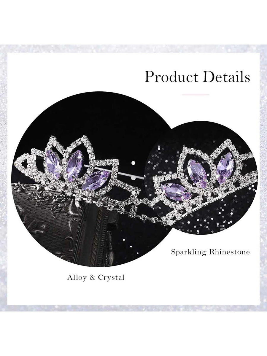 Rhinestone Crown Birthday Tiara - Image 5