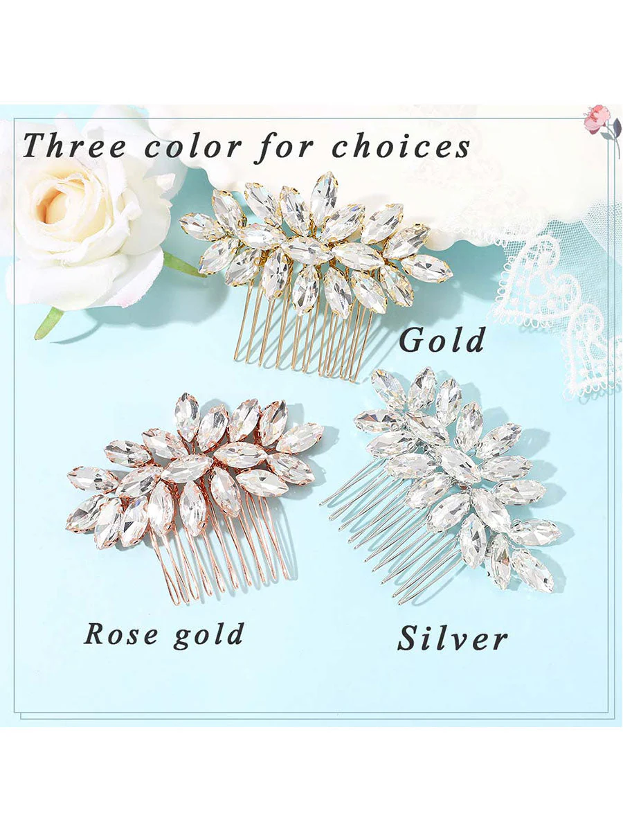 Rhinestone Women's Prom Hair Comb - Image 2