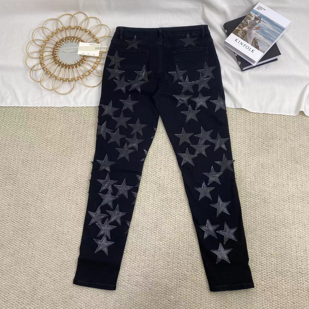 Ripped Star Casual Jeans - Image 2