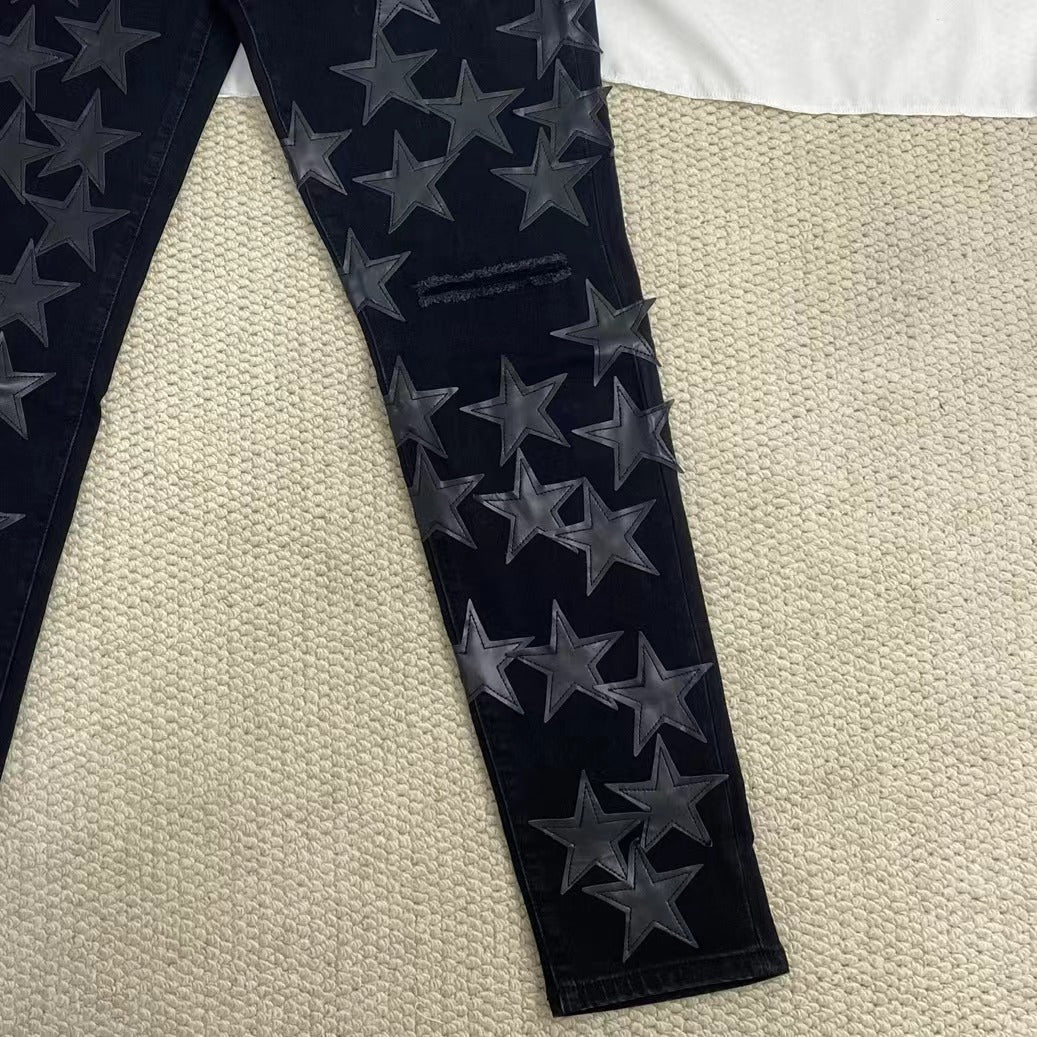 Ripped Star Casual Jeans - Image 5