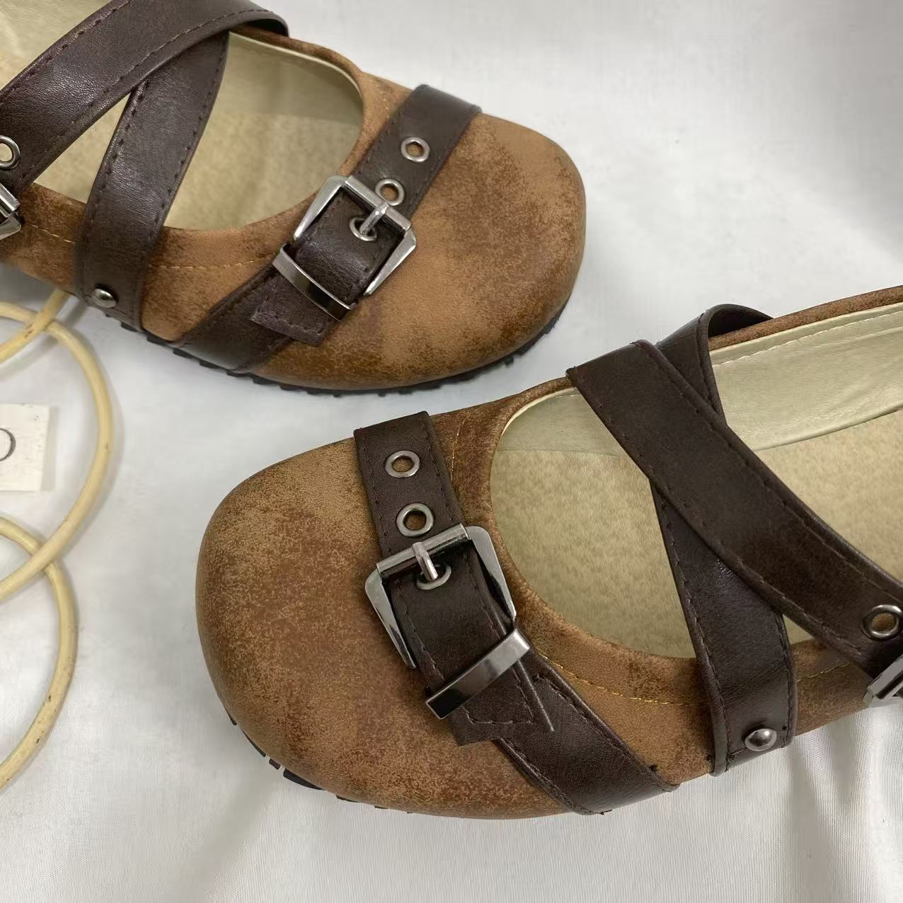 Round-Toe Flat Shoes with Buckle - Image 6