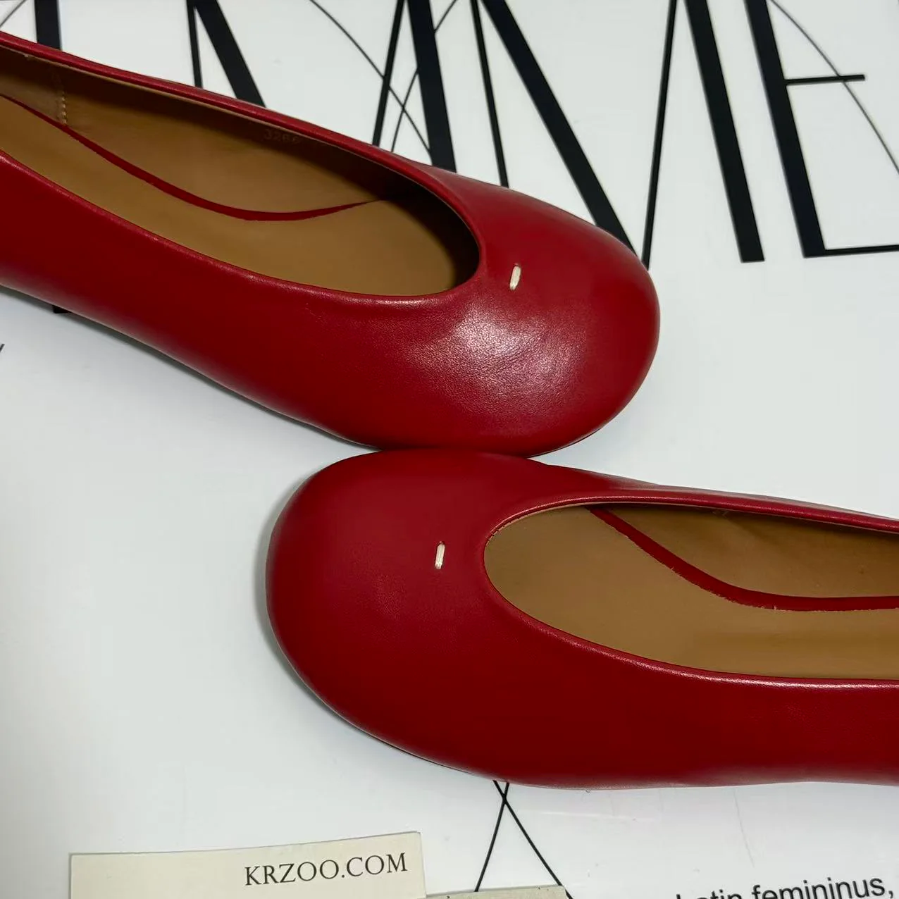 Round-Toed Little Red Slip-Ons - Image 5