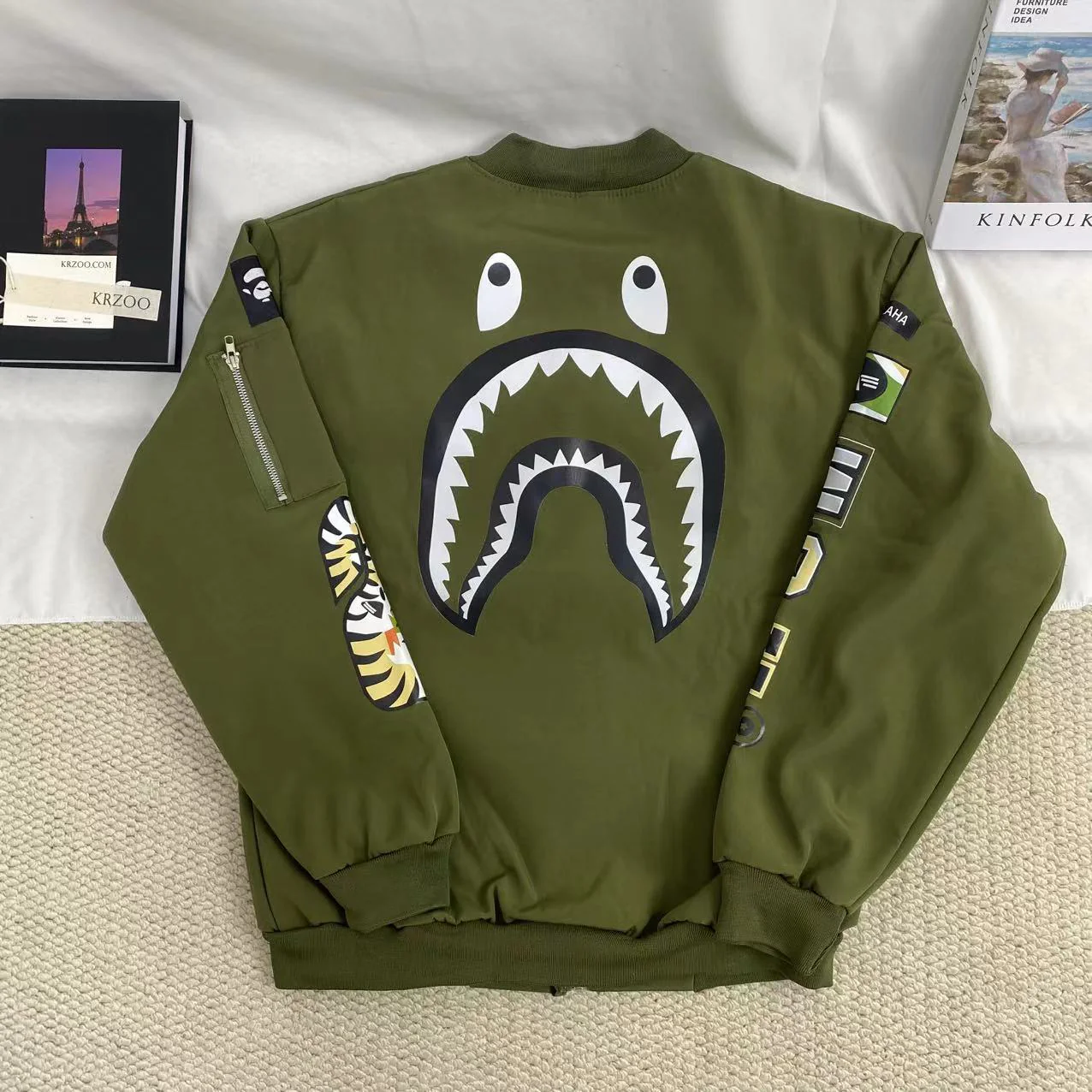 Shark Mouth Print Jacket - Image 2