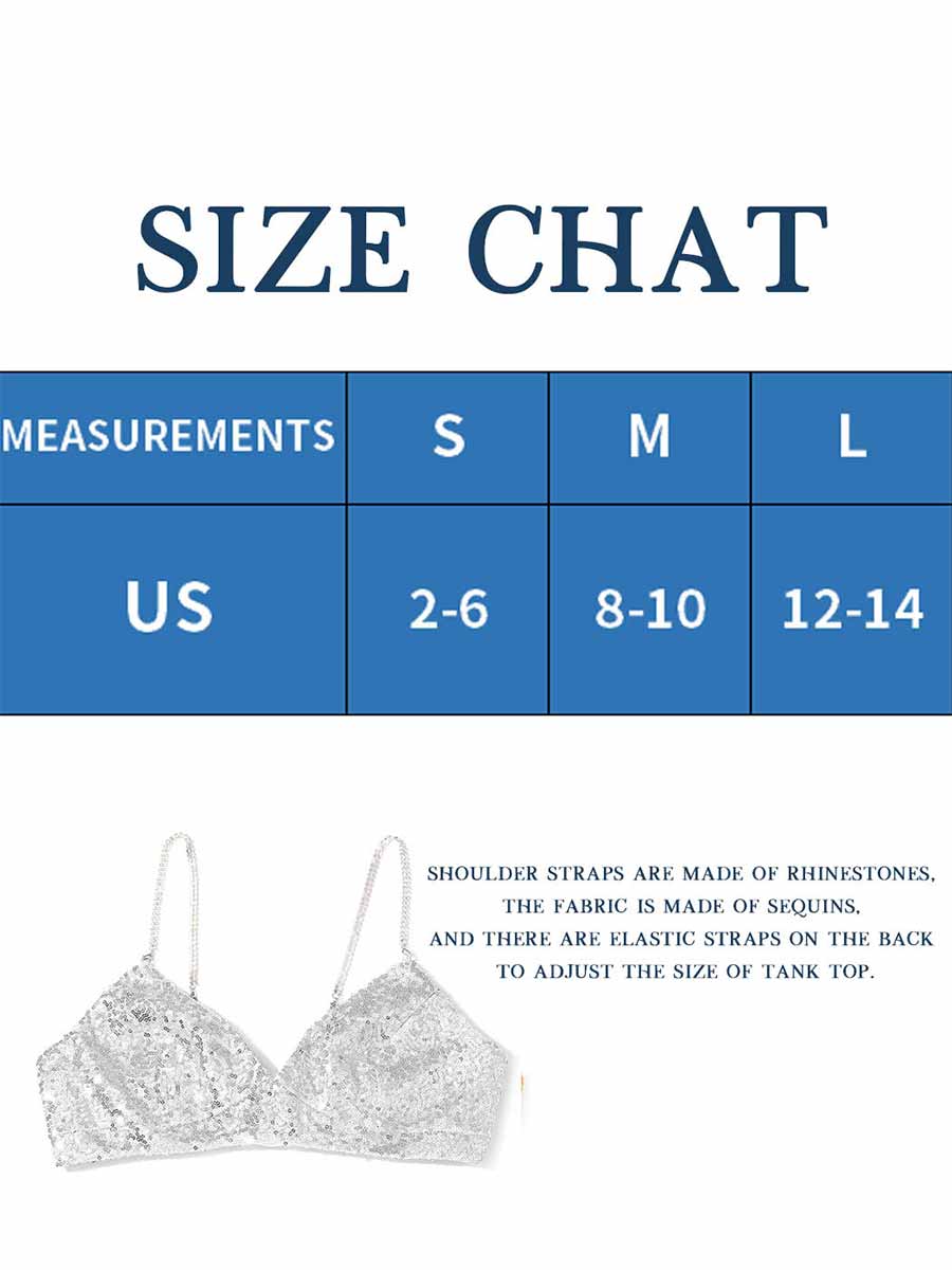 Silver Glitter Bra - Image 6