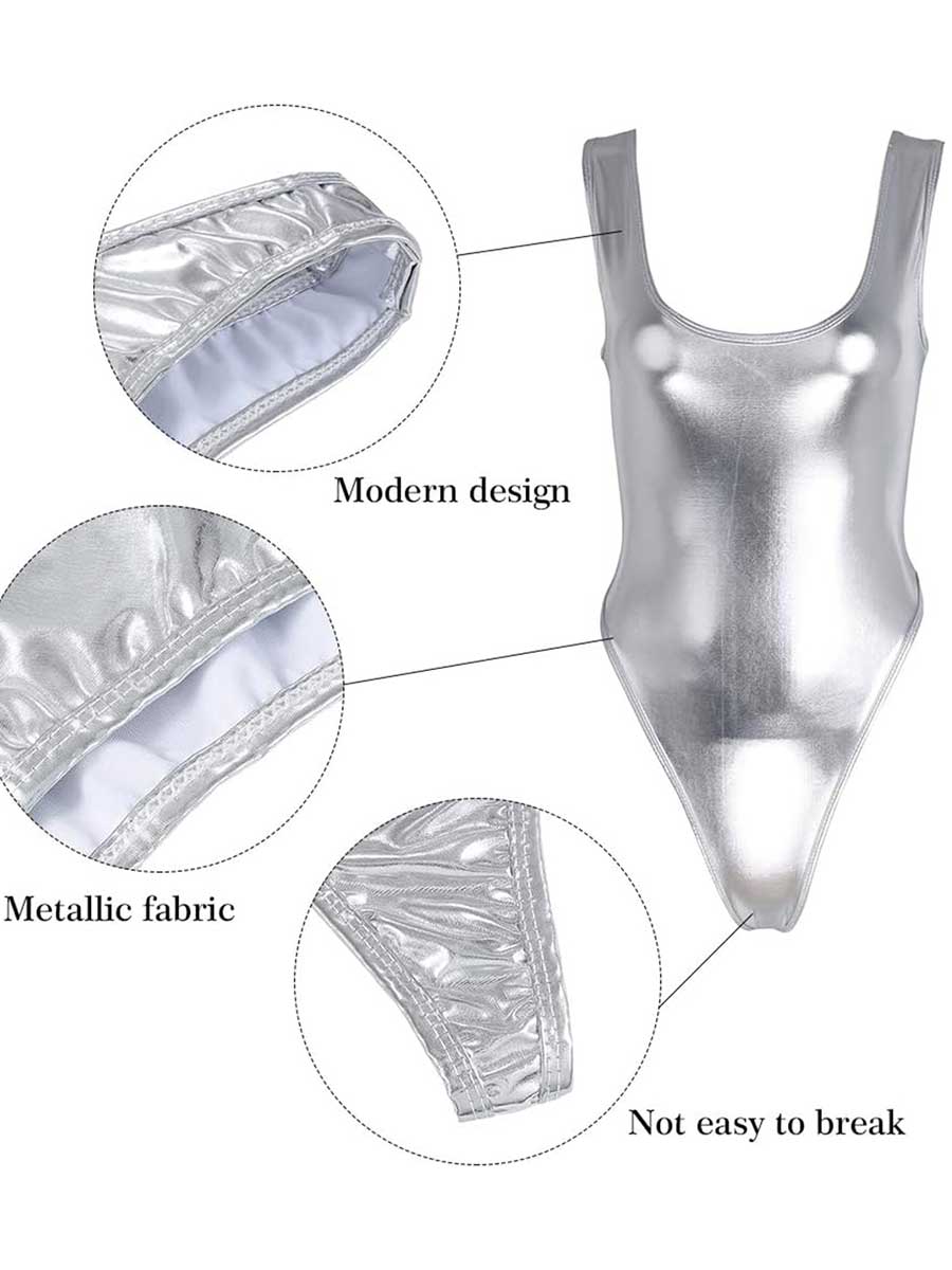 Silver Reflective Bodysuit - Image 3